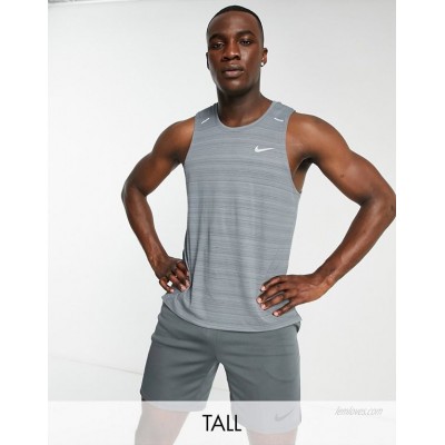 Nike Running Tall Dri-FIT Miler vest in grey  