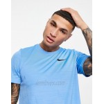 Nike Training SuperSet marl t-shirt in blue
