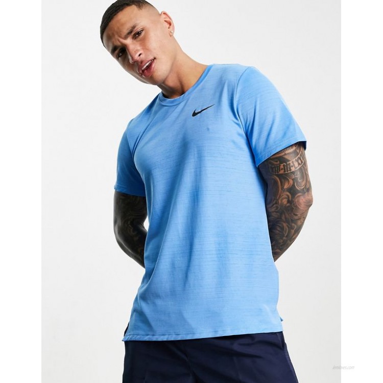 Nike Training SuperSet marl t-shirt in blue