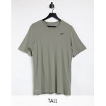 Nike Training Tall Dry t-shirt in khaki