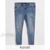 River Island Big & Tall spray on jeans in blue  