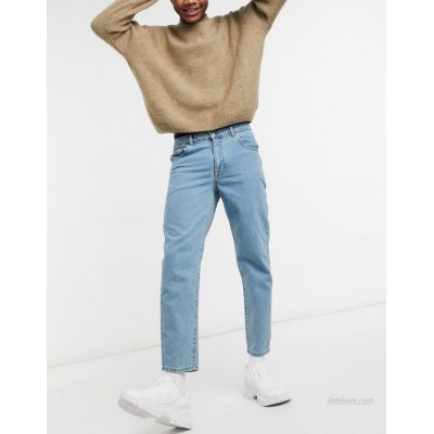  DESIGN classic rigid jeans in tinted light wash blue  
