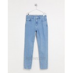 DESIGN Tall classic rigid jeans in light stone wash blue