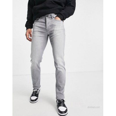 BOSS Taber tapered fit jeans in grey wash  