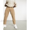  DESIGN relaxed tapered corduroy jeans in light brown  