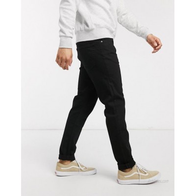 Weekday Sunday relaxed tapered jeans in black  