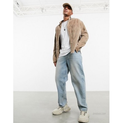  DESIGN baggy jeans in vintage blue wash with tint  