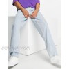  DESIGN baggy jeans with double pleat and elastic waist detail  