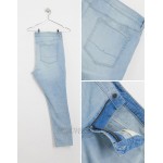 DESIGN Plus super skinny jeans in light wash blue