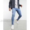  DESIGN spray on jeans in power stretch with sustainable 'less thirsty' wash blue  