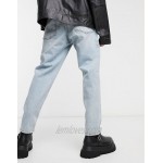DESIGN stretch classic jeans in vintage light wash
