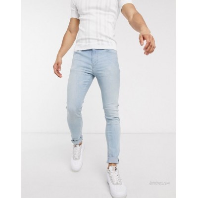  DESIGN super skinny jeans in light wash blue  