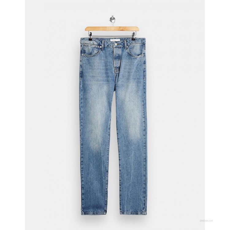 Topman Big & Tall straight jeans in light wash