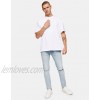 Topman organic cotton knee ripped stretch skinny jeans in bleach  
