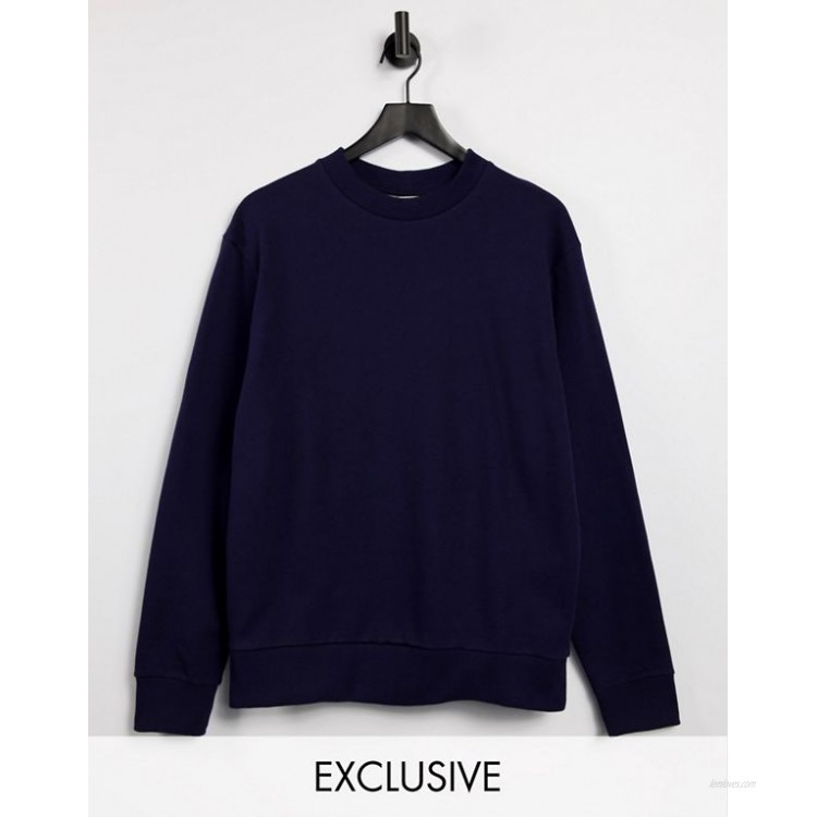 COLLUSION Unisex sweatshirt in dark blue