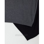 DESIGN 2 pack cotton roll neck sweater in black & charcoal