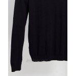 DESIGN 2 pack cotton turtleneck sweater in black & white