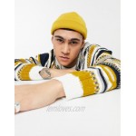 DESIGN knit sweater with textured multicolored pattern in neutral tones