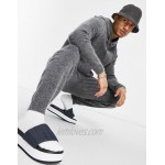 DESIGN knitted soft yarn set in charcoal