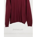 DESIGN Plus cotton sweater in burgundy
