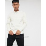 Jack & Jones Originals sweater with block texture in white