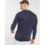 Only & Sons crew neck sweater in blue