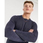 Only & Sons crew neck sweater in blue