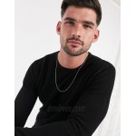 Only & Sons jumper in texture black
