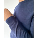 Topman twist knitted sweater in navy