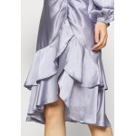 Nly by Nelly EYES ON ME RUCHED DRESS Cocktail dress / Party dress dusty blue/blue
