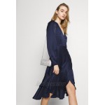 Nly by Nelly EYES ON ME RUCHED DRESS Cocktail dress / Party dress navy/dark blue
