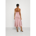 Nly by Nelly SUCH A FLOUNCE MIDI DRESS Cocktail dress / Party dress dusty pink/pink