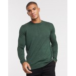 DESIGN cotton sweater in khaki