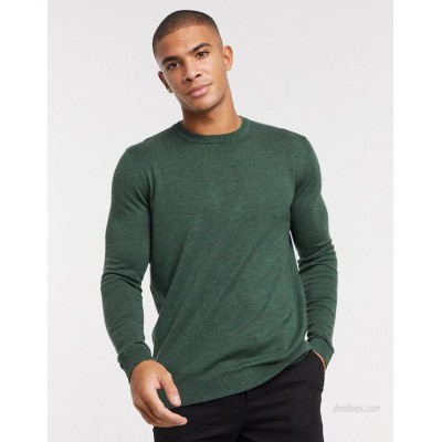  DESIGN cotton sweater in khaki  