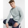  DESIGN cotton sweater in pale blue  