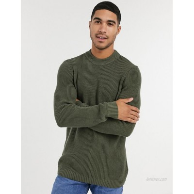 Topman knitted sweater in green  
