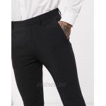 DESIGN extreme super skinny smart pants in black