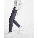 DESIGN skinny chinos in charcoal