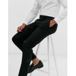 DESIGN skinny smart pants in black