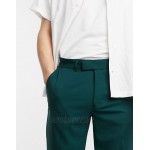 DESIGN skinny smart pants in green