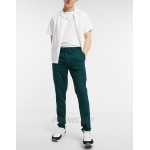 DESIGN skinny smart pants in green