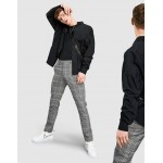 DESIGN skinny smart pants in prince of wales check