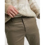DESIGN super skinny chinos in ankle length in brown