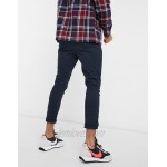 DESIGN super skinny cropped chinos in navy