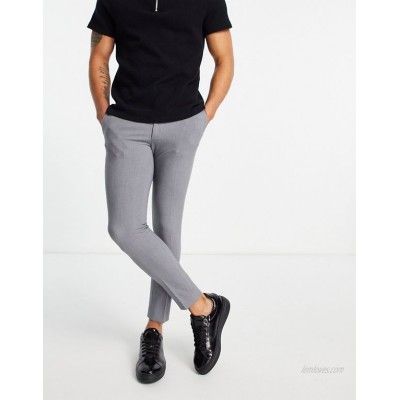  DESIGN super skinny cropped smart pants in gray  