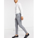 DESIGN super skinny smart pants in gray