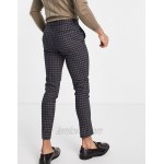 DESIGN super skinny smart pants in micro check