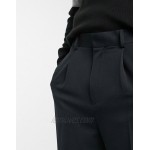 DESIGN smart tapered pants in black