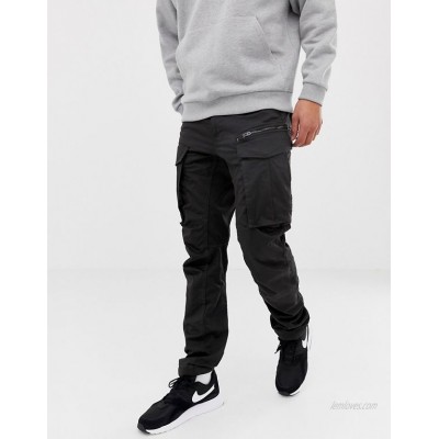 G-Star Rovic tapered fit zip 3D cargo pants in black  