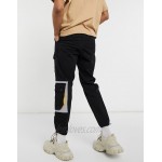 Liquor N Poker cargo pants with pockets in black